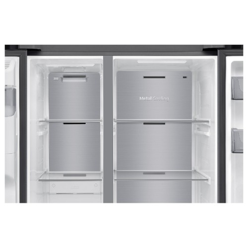 FRIDGE SIDE BY SIDE  RS70F64KETEF (178x90x70 / Ε / INOX / FNF / ΒΡΥΣΑΚΙ / ICE MAKER / Wi-Fi & AI / 640Lt)
